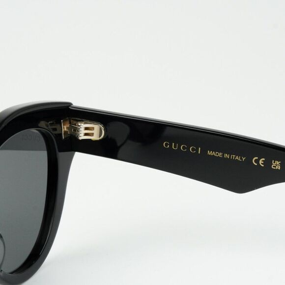 NEW Gucci GG0957S 002 Black Grey Unisex Oval Sunglasses GG 0957S main image 13